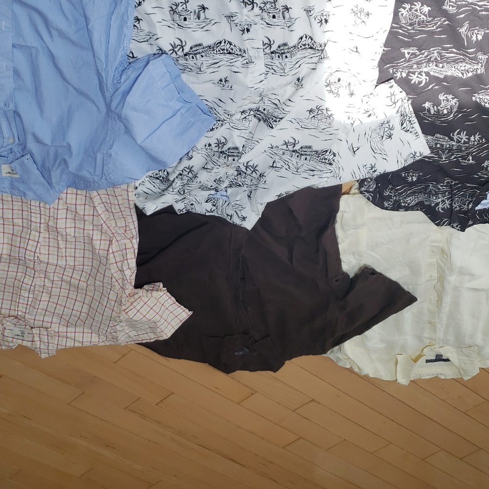 6 Men's Old Navy XL short sleeve button down shirts